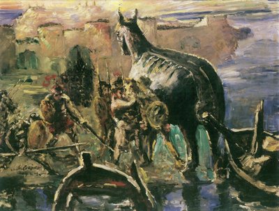 The Trojan Horse by Lovis Corinth